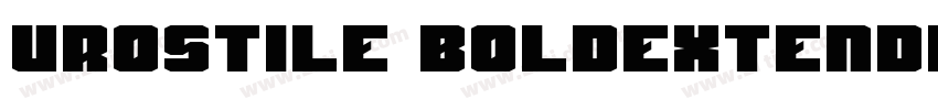 urostile BoldExtende字体转换
